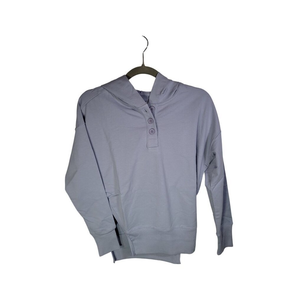 Universal Standard Purple Hoodie With Side Slits & Long Sleeves Size 4XS (00/0)